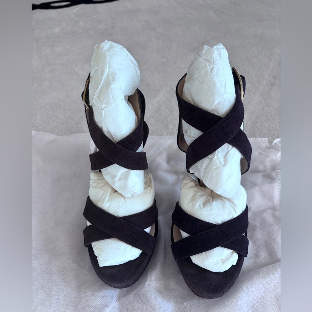 Dark Purple/Plum Jimmy Choo Vamp Heel Size 36